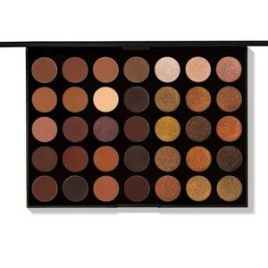 Morphe 35R eyeshadow palette: 35 brown & gold shades